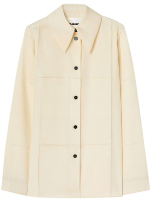 

Pointed-collar wool shirt, Jil Sander Pointed-collar wool shirt