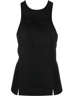 

Rear-tie round-neck top, Jil Sander Rear-tie round-neck top