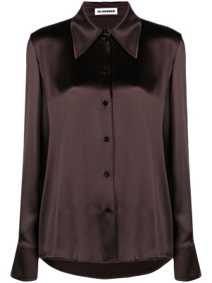 

Point-collar silk shirt, Jil Sander Point-collar silk shirt