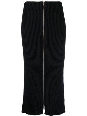 

Ribbed-knit cotton pencil skirt, Jil Sander Ribbed-knit cotton pencil skirt