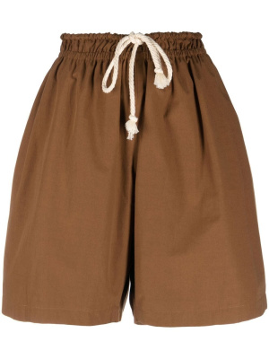 

Drawstring-waist cotton shorts, Jil Sander Drawstring-waist cotton shorts