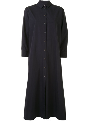 

Pleated-back shirt dress, Jil Sander Pleated-back shirt dress