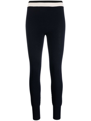 

Contrast-stripe knitted leggings, Jil Sander Contrast-stripe knitted leggings