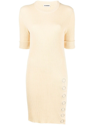 

Ribbed-knit short tunic dress, Jil Sander Ribbed-knit short tunic dress