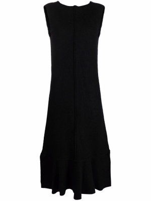 

Felted peplum-hem dress, Jil Sander Felted peplum-hem dress