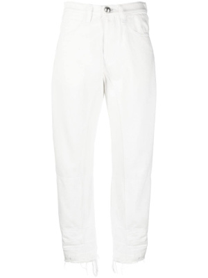

Frayed-detail slim-fit trousers, Jil Sander Frayed-detail slim-fit trousers