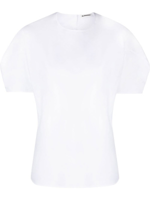 

Short-sleeve cotton top, Jil Sander Short-sleeve cotton top
