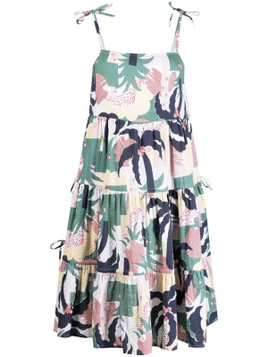 

Pamela graphic-print cotton dress, YMC Pamela graphic-print cotton dress