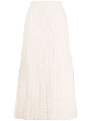 

Zig-zag knit A-line skirt, Jil Sander Zig-zag knit A-line skirt