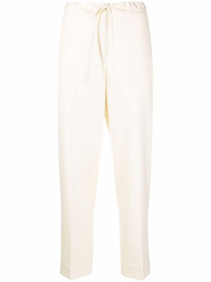 

Drawstring-waist slim-fit trousers, Jil Sander Drawstring-waist slim-fit trousers