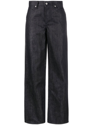 

+ high-waisted straight-leg jeans, Jil Sander + high-waisted straight-leg jeans