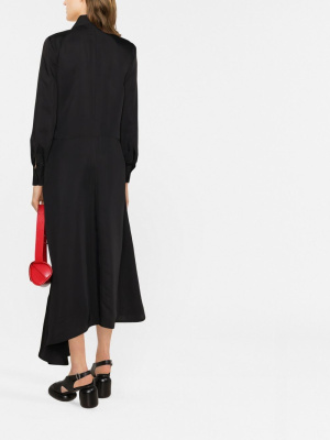 

Long pointed-collar shirt dress, Jil Sander Long pointed-collar shirt dress