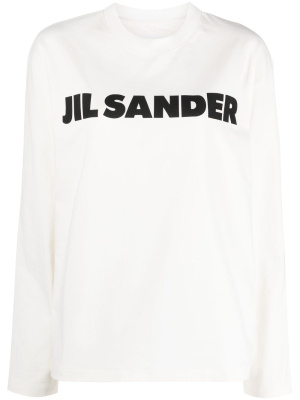 

Logo-print cotton sweatshirt, Jil Sander Logo-print cotton sweatshirt