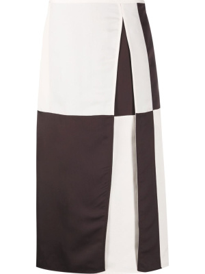 

Colour-block midi skirt, Jil Sander Colour-block midi skirt