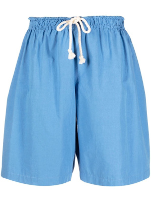 

Drawstring-waist cotton shorts, Jil Sander Drawstring-waist cotton shorts