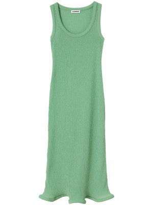 

Lettuce-hem midi dress, Jil Sander Lettuce-hem midi dress
