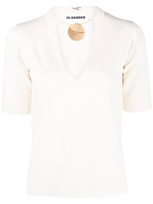 

V-neck wool top, Jil Sander V-neck wool top