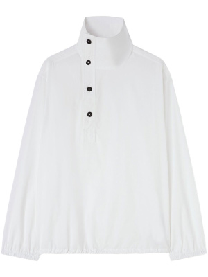 

Funnel-neck asymmetric blouse, Jil Sander Funnel-neck asymmetric blouse