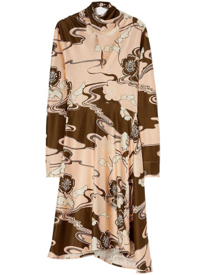

Scarf-detail asymmetric dress, Jil Sander Scarf-detail asymmetric dress