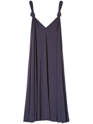 

V-neck knotted-straps dress, Jil Sander V-neck knotted-straps dress