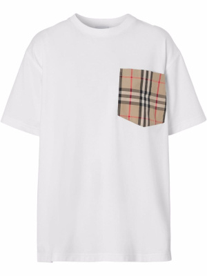 

Vintage Check pocket cotton T-shirt, Burberry Vintage Check pocket cotton T-shirt