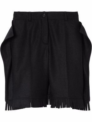 

Fringed knee-length shorts, Burberry Fringed knee-length shorts