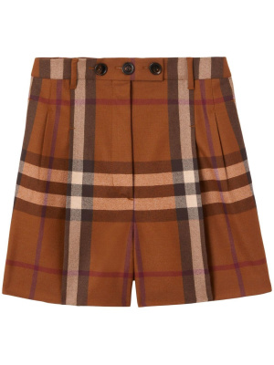 

Check-print flannel tailored shorts, Burberry Check-print flannel tailored shorts