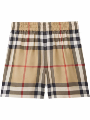 

Check-detail shorts, Burberry Check-detail shorts