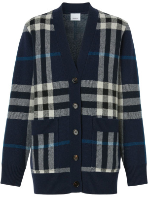 

Cashmere-blend check cardigan, Burberry Cashmere-blend check cardigan
