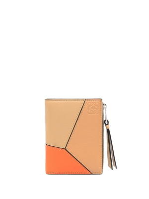 

Geometric-panel grained-leather wallet, LOEWE Geometric-panel grained-leather wallet