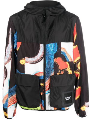 

Abstract-pattern paneled technical jacket, AMBUSH Abstract-pattern paneled technical jacket