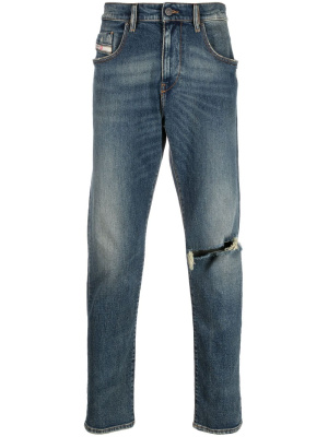 

Ripped mid-rise jeans, Diesel Ripped mid-rise jeans