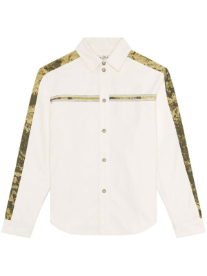

Logo-embroidered cotton shirt, Diesel Logo-embroidered cotton shirt