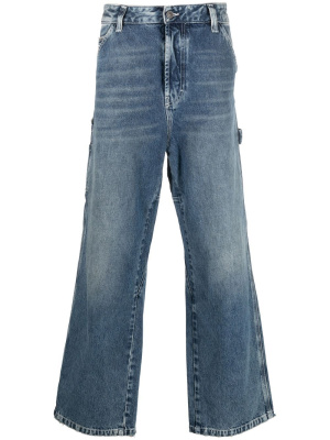 

Cargo pockets wide-leg jeans, Diesel Cargo pockets wide-leg jeans
