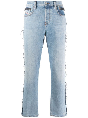 

Distressed straight-leg jeans, Diesel Distressed straight-leg jeans