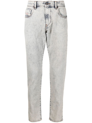 

Embroidered-logo straight-leg jeans, Diesel Embroidered-logo straight-leg jeans