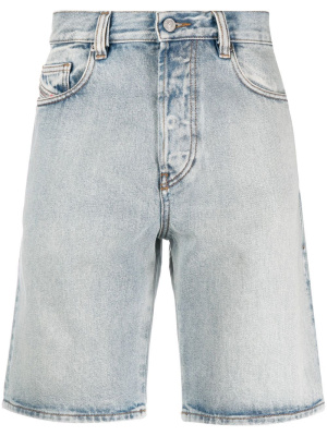 

Bleach-wash denim shorts, Diesel Bleach-wash denim shorts