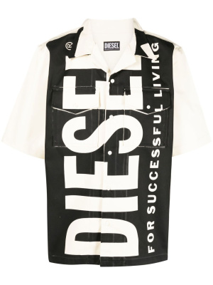 

Mac-22 logo-print shirt, Diesel S-Mac-22 logo-print shirt