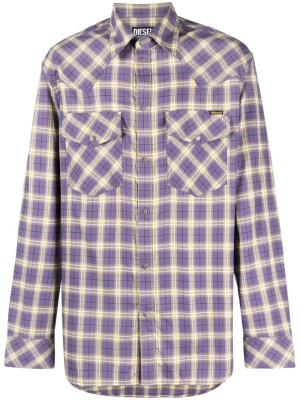 

Checked long-sleeve shirt, Diesel Checked long-sleeve shirt