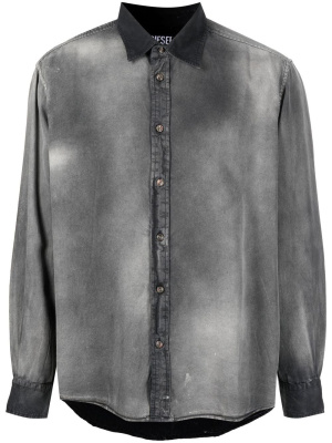 

Faded-wash denim shirt, Diesel Faded-wash denim shirt