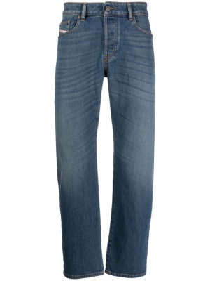 

D-Mihtry whiskering-effect tapered jeans, Diesel D-Mihtry whiskering-effect tapered jeans