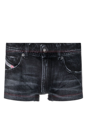 

Trompe l'oeil-print swim short, Diesel Trompe l'oeil-print swim short