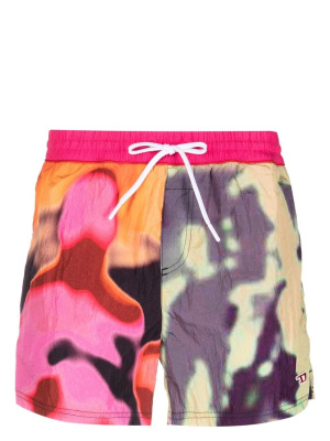 

Multi-print panelled swim shorts, Diesel Multi-print panelled swim shorts
