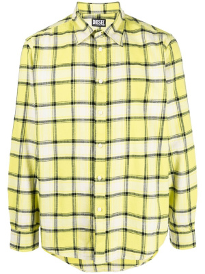 

Check button-up shirt, Diesel Check button-up shirt