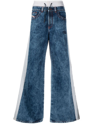 

Drawstring-waist loose-fit jeans, Diesel Drawstring-waist loose-fit jeans