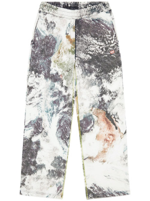 

Planet-print straight-leg track pants, Diesel Planet-print straight-leg track pants