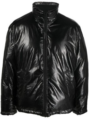 

Logo-print padded jacket, Diesel Logo-print padded jacket