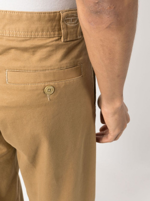 

Logo-embroidered chino trousers, Diesel Logo-embroidered chino trousers