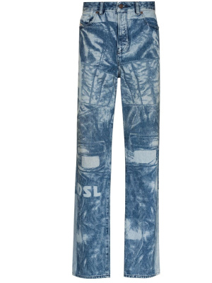

1955 laser-print straight-leg jeans, Diesel 1955 laser-print straight-leg jeans