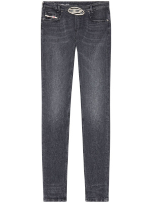 

Logo-plaque slim-cut jeans, Diesel Logo-plaque slim-cut jeans